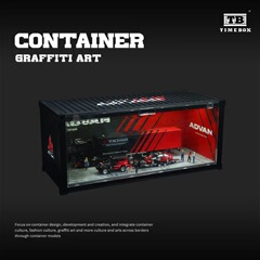 ADVANコンテナシーンモデル1:64振り子収納合金自動車モデル振り子収納プレゼント対外貿易