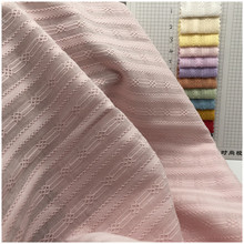 全棉纱罗大提花条纹布 春夏时尚女装童装面料 梭织衬衫连衣裙布料