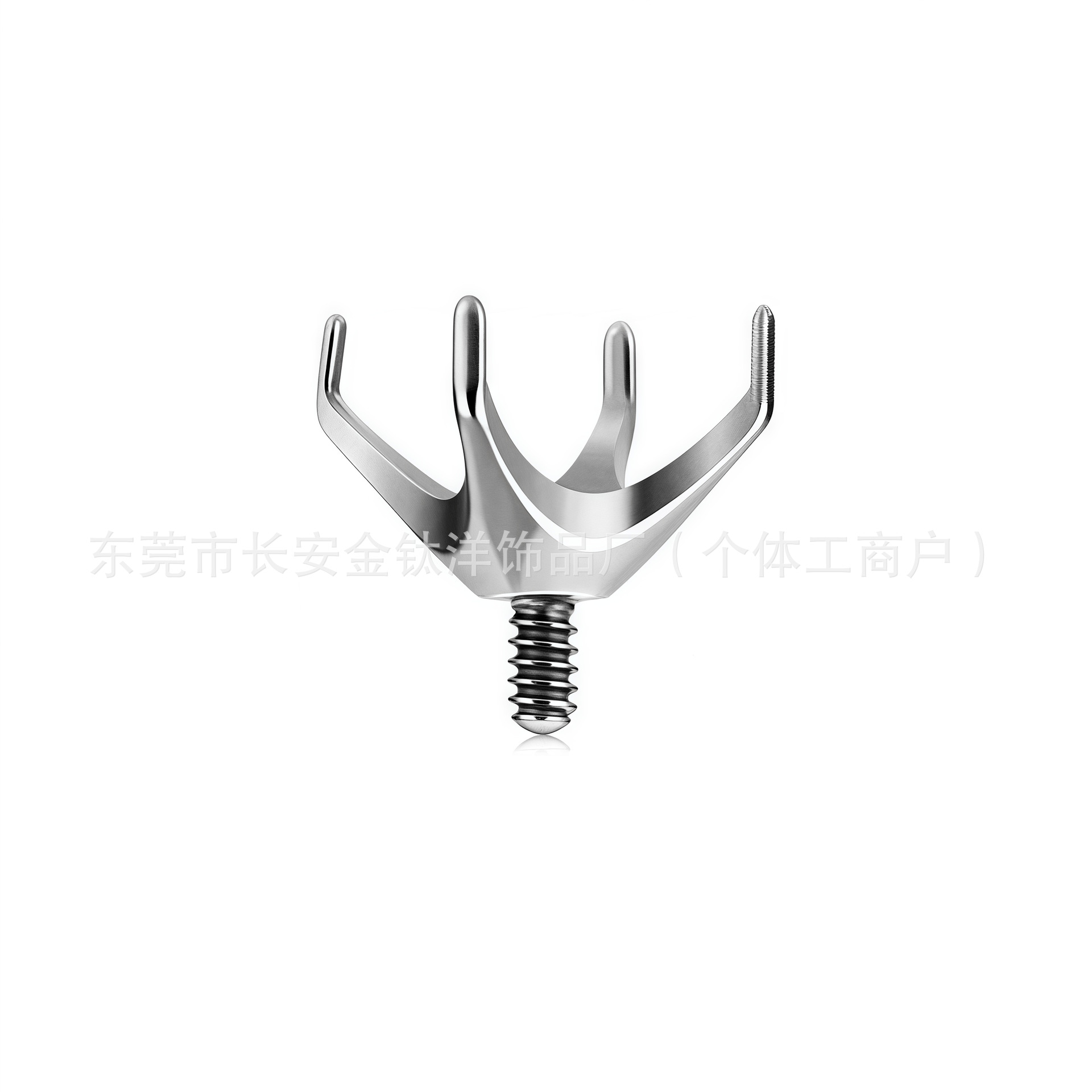 Labret piercing jewelry detail image