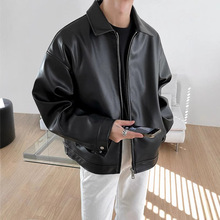 皮衣外套男士2023春季新款潮流韩版秋款PU皮休闲棒球服机车夹克潮