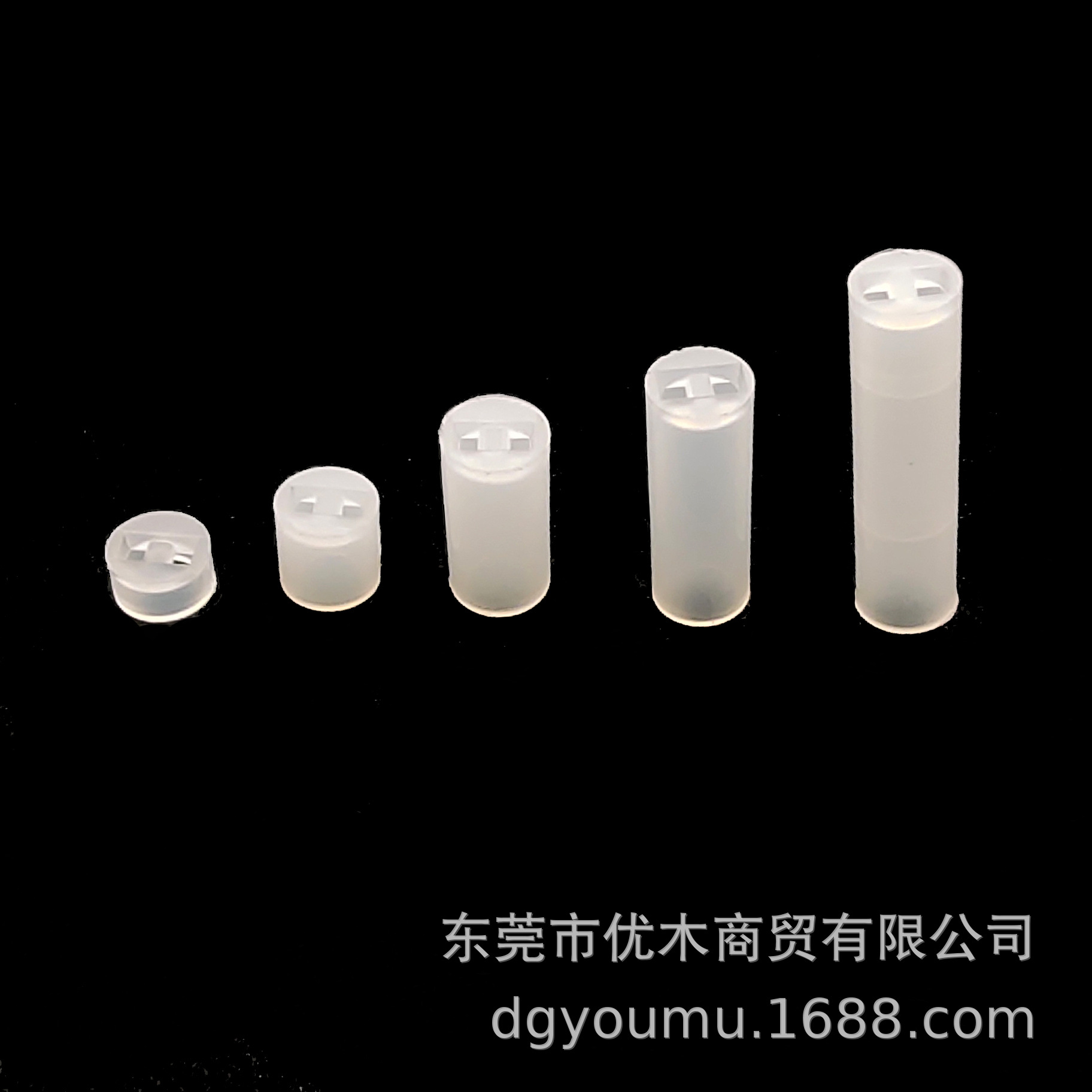 厂家直销塑料发光二极管绝缘隔离柱LED双孔尼龙灯座Φ5mm绝缘灯柱