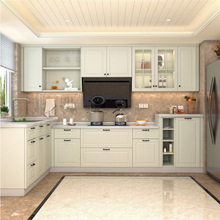 南京整體全屋設計現代開放式櫥櫃廚房台面石英石廚櫃