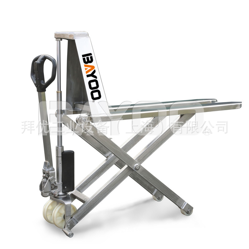 不锈钢剪式搬运车 手动不锈钢搬运车 不锈钢搬运车不锈钢地牛