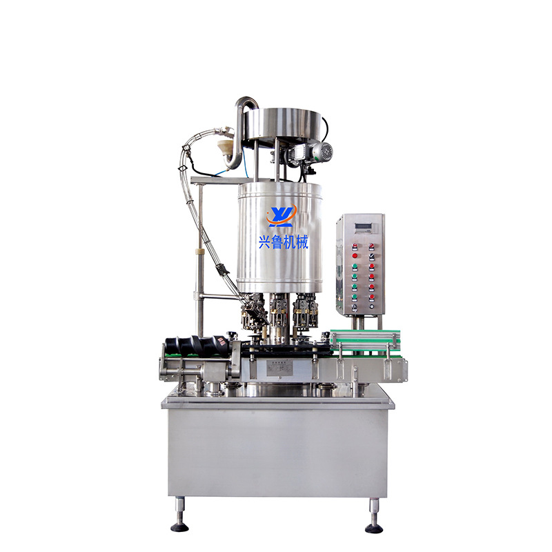 全自动白酒口服液铝塑旋盖封口机罐头压盖机红酒葡萄酒打塞封口机