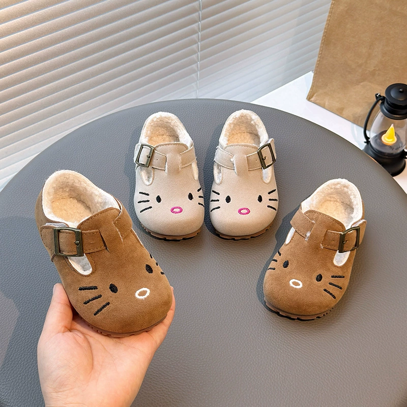 2024 зимние детские детские хлопковые ботинки для мальчиков и девочек мультфильмы