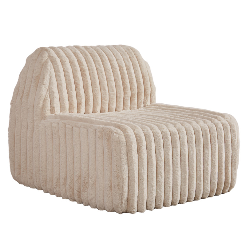 Exportación de sofá de compresión dormitorio sala de estar una sola persona silla de piel de conejo esponja llena de vacío red enrollada silla de cocina perezosa roja