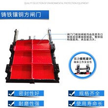 厂家直供铸铁镶铜闸门 方闸门圆闸门 机闸一体式闸门 水渠水库