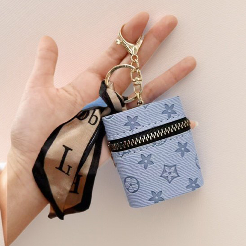 Beneficios de la transmisión en vivo de comercio electrónico: monedero, llavero, mini estuche para auriculares de mujer, almacenamiento, estuche protector para auriculares inalámbricos, bonito.