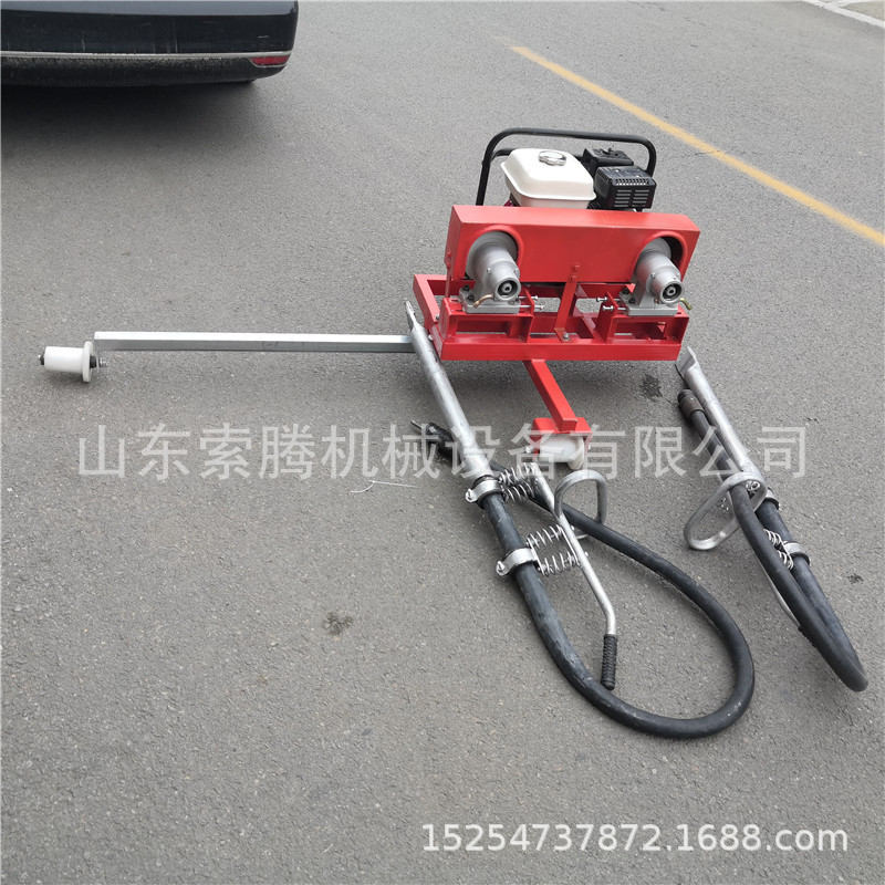 索腾牌ND-4.2×2汽油机式软轴单边捣固  一拖二轨道用软抽捣固镐