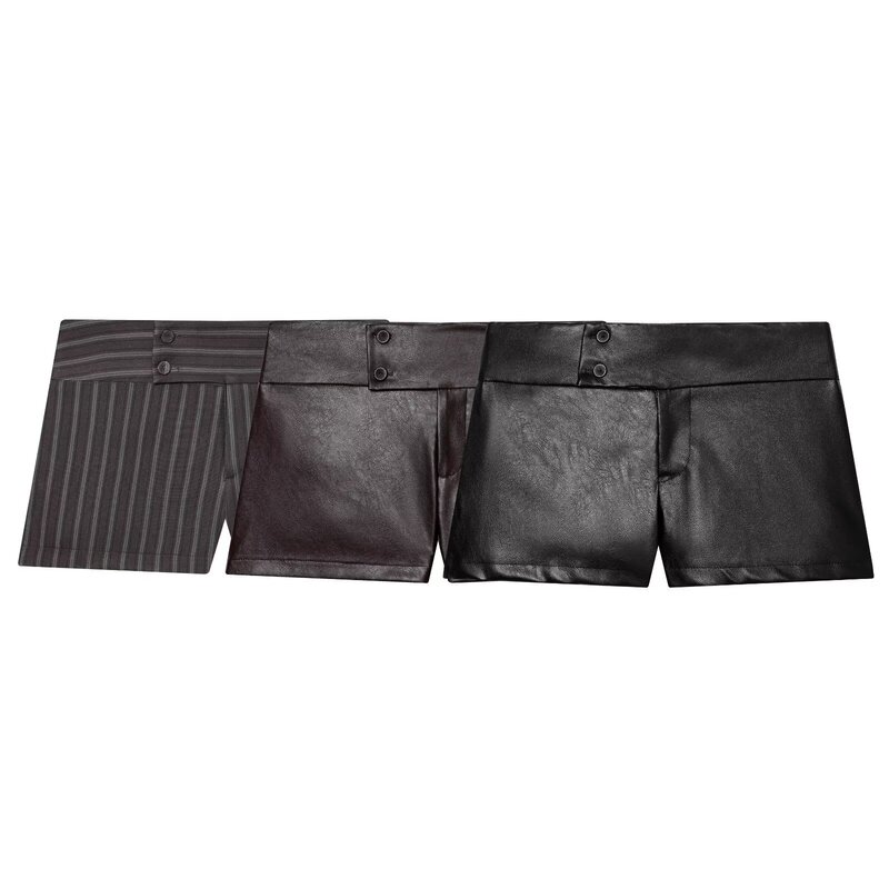 Cross-Border Foreign Trade European and American Style 2026 Summer New Fashion Hot Girl Casual Diagonal Waist Shorts 4341402