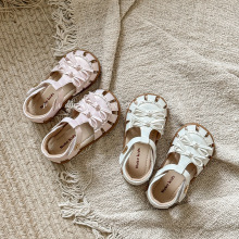 真皮童鞋女童凉鞋夏季新款女宝宝公主鞋女孩软底沙滩鞋子一件代发