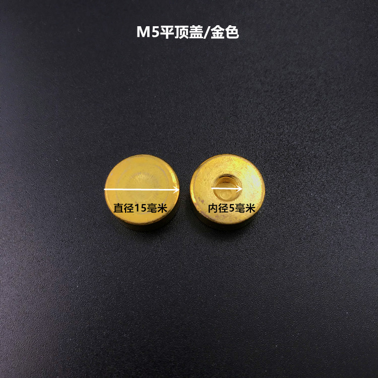 Accesorios de hardware de lámparas de cristal fijación de Tuercas decorativas de tapa plana M10 dientes internos tuercas de succión de techo de lámparas de flores corona