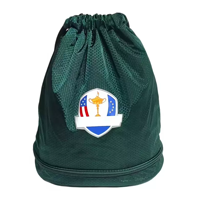 定制鞋袋篮球袋牛津布束口收纳袋足球纹抽绳双肩背包运动包