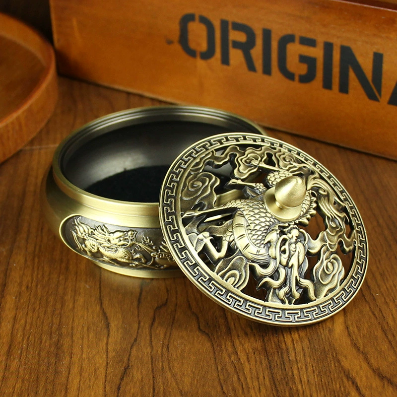 唐腾 Copper brass Incense burner, metal aroma lamp for office
