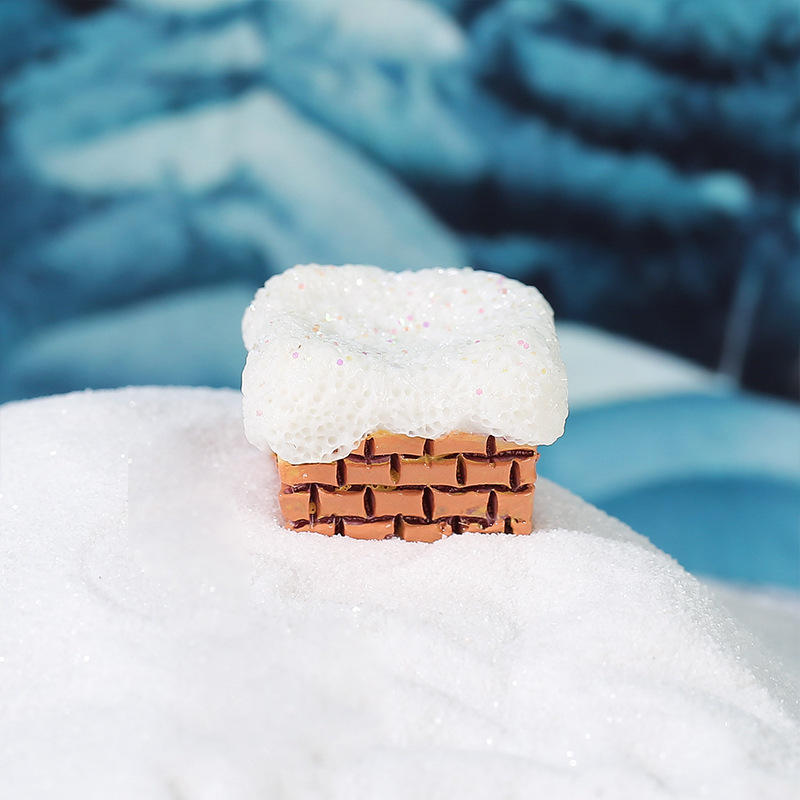 圣诞微景观摆件套装 圣诞老人雪人麋鹿场景装饰 节日氛围布置工艺|undefined