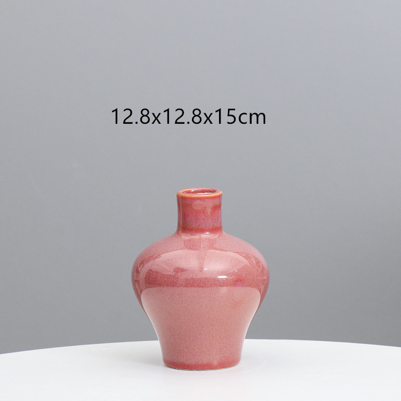 Florero de cerámica creativa moderna flor azul hogar sala de estar decoración hidropónica simulación flor seca titular de comercio exterior transfronterizo