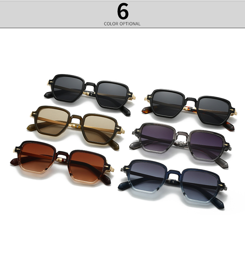 Full Frame Glasses Structure Casual Geometric PC UV400 Protection Square Full Frame Women's Sunglasses