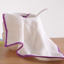 木棉纱吸水不掉毛不沾油洗碗布双面包边超细纤维厨房去污清洁抹布