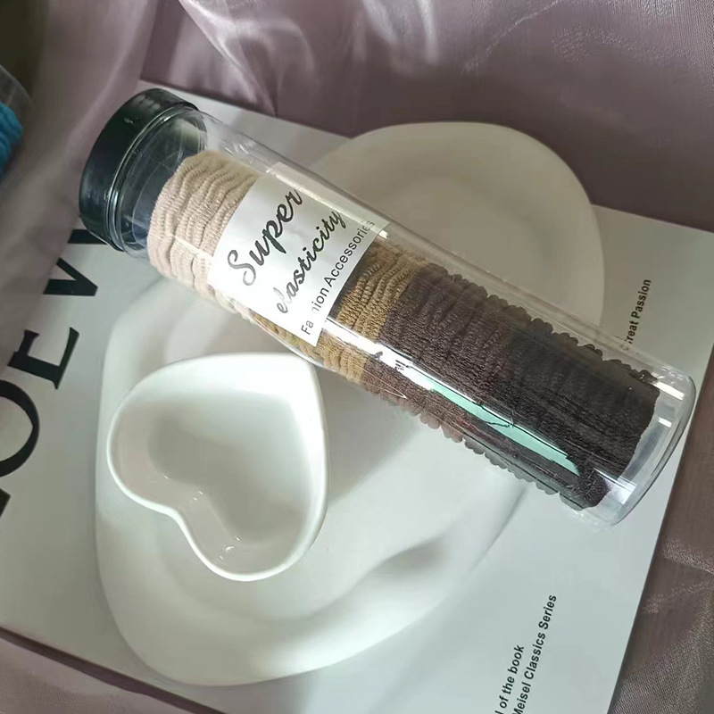 Diadema sin costuras tocado accesorios para el cabello banda para el cabello estilo coreano femenino Cola de Caballo corbata pelo no duele banda de goma elástica pelo cuerda al por mayor