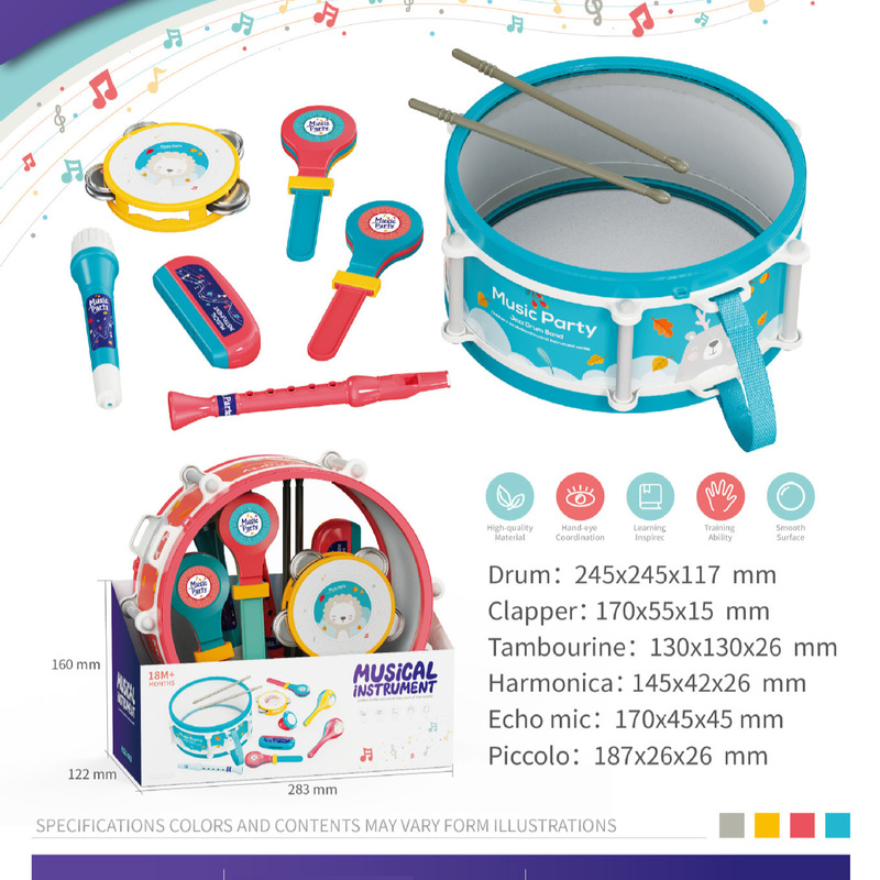 Baby Music Toy Large Musical Instrument suit Playing Guitar Saxophone High-end Musical Instrument Toy Gift suit