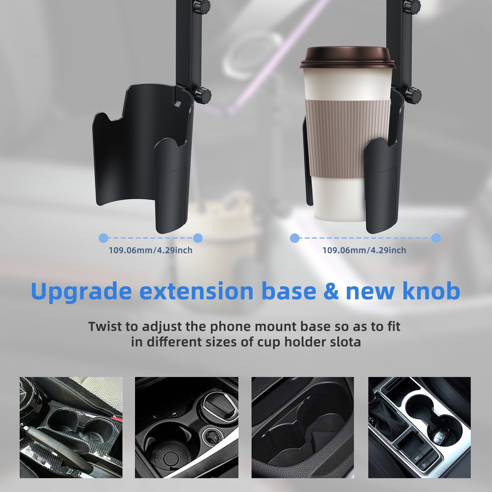 Cross-Border Car Phone Holder, Water Cup Holder, Magsafe Magnetic Navigation Holder, Multi-Functional Adjustable Car Cup Holder
