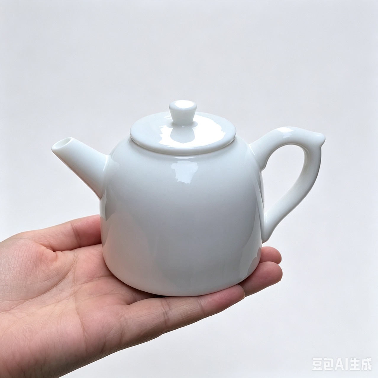 荷花茶壶陶瓷餐厅酒店热茶茶壶白瓷logo烤花玫瑰花花壶