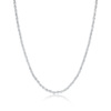 Fashionable trend silver jewelry, necklace, Korean style, 2mm, wholesale