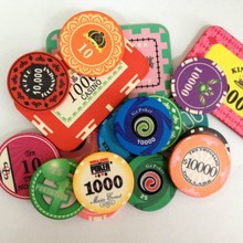 源头陶瓷筹码工厂供应全套高品质方型/圆型桌游方码棋牌专用