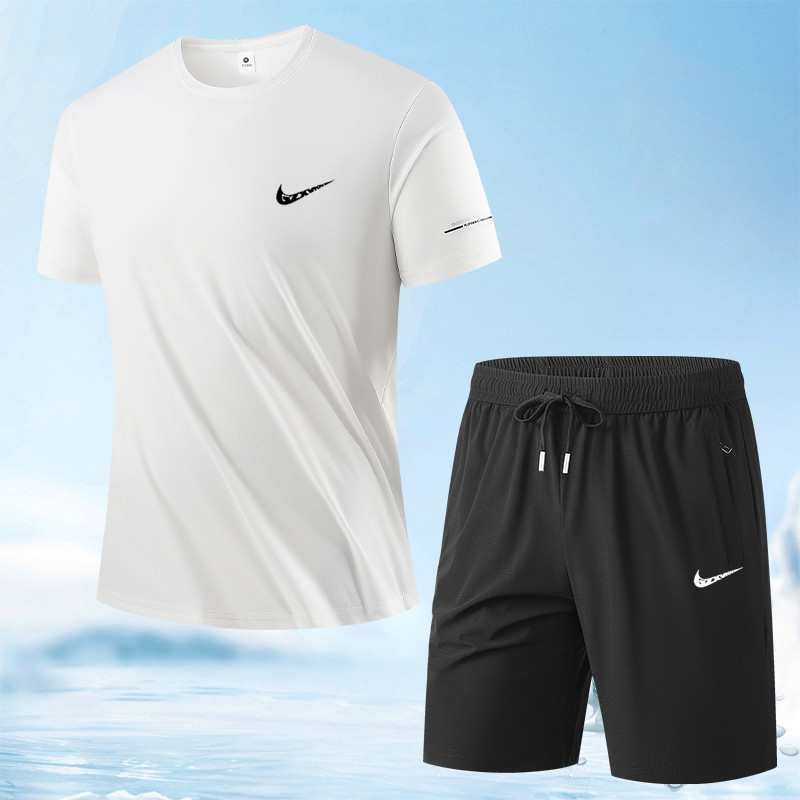 2026 New Quick-Drying Suit for Men, Stylish Casual Summer Shorts and Short-Sleeved Set, Ice Silk Running Sportswear 2026 New Quick-Drying Suit for Men, Stylish Casual Summer Shorts and Short-Sleeved Set, Ice Silk Running Sportswear