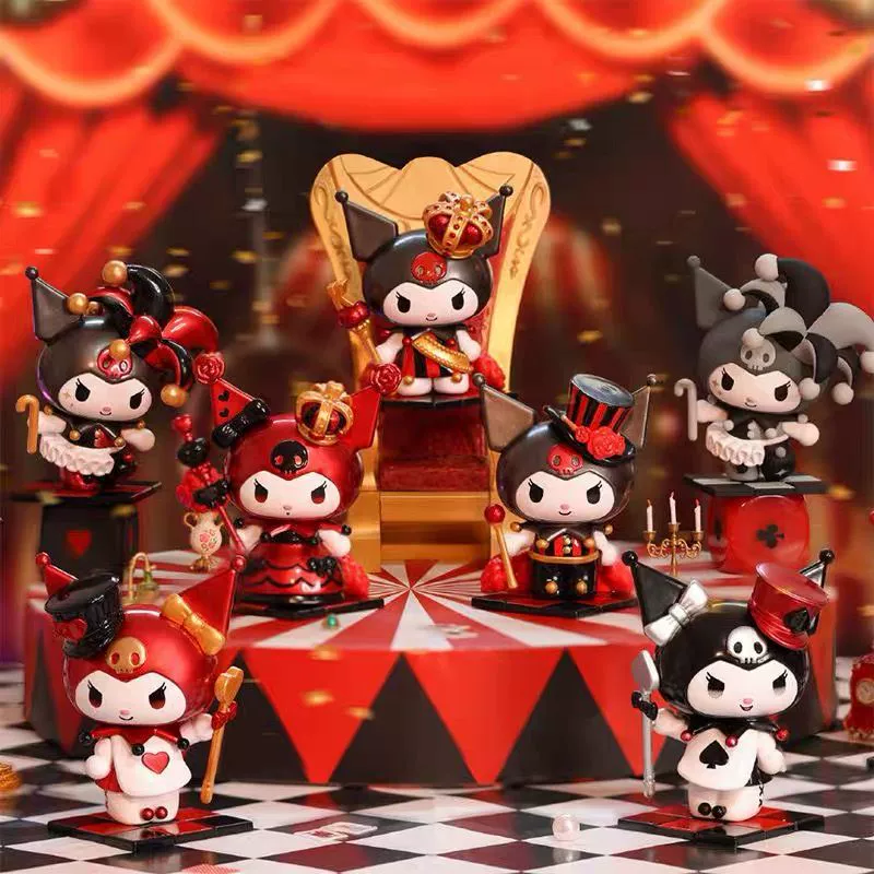 Sanrio Kulomi Poker Kingdom слепой бокс, модная фигурка-игрушка, милый мультяшный настольный