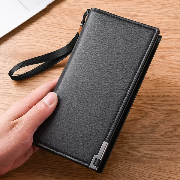 Large Capacity Zipper Wallet Men's Long Fashion Wallet Men's Clutch Bag New Mobile Phone Bag Korean Coin Purse