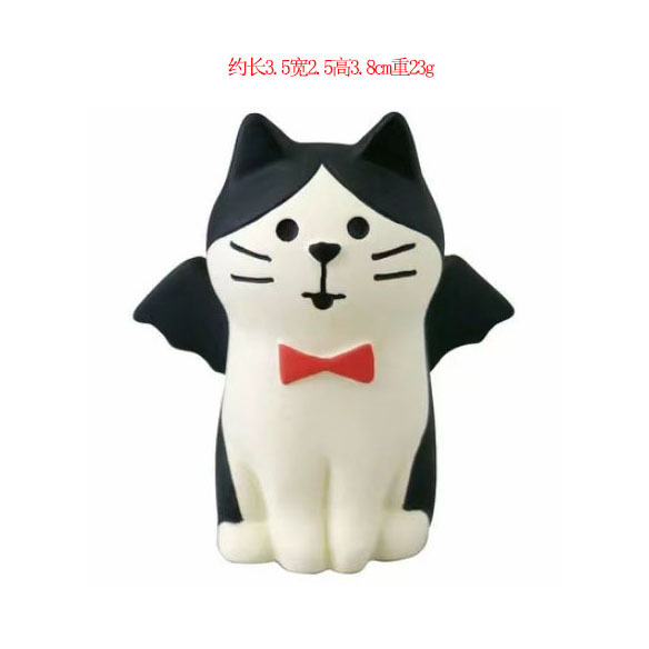 Zakka日本式猫雑貨バーブラインドボックスアクセサリー装飾道具ピアノ猫樹脂工芸品小物|undefined