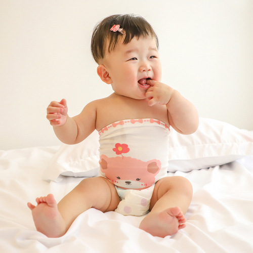 Heerte Newborn Belly Protector Double-layer Thickened Newborn High-Elastic Seamless Belly Protector Navel Baby Belly Protector