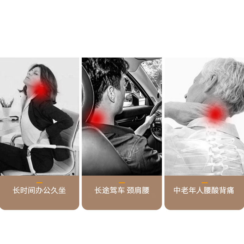 Comercio exterior multifuncional eléctrico columna cervical masaje almohada hombro cuello cintura hogar cuello coche de doble uso transfronterizo amasado masajeador