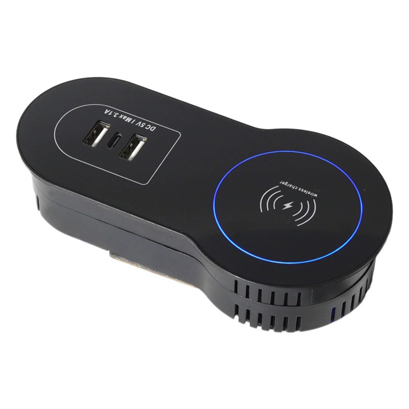 Встраиваемое беспроводное зарядное устройство для офисной мебели, стола, дивана, прикроватной тумбочки – прямые поставки от производителя, умное решение