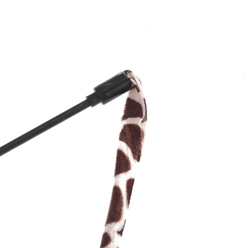 Yiwu City Haqi Cat Toys Factory Wholesale Leopard Print Short Stick Cat Teaser Single Independent Packaging Cross-border Cat Toys