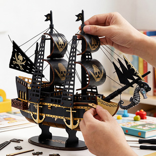 �ֹ�DIYľ��3D���wƴ�Dƴ�bģ�ͺ��I��ģ������[����ͯ�Y�����l