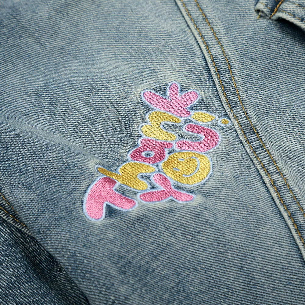 Hello kitty, джинсовые дизайнерские шорты, карикатурные штаны, тренд сезона, с вышивкой