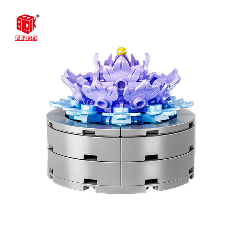 JAKI Jiaqi bloques de construcción suculenta olla montaje decoración interior simulación flor planta juguete lindo regalo la muchacha