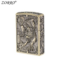 佐罗ZK20-1貔貅青铜金属外壳煤油打火机抖音网红热销批发跨境