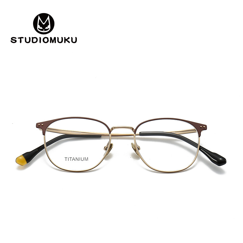 STUDIOMUKU Edición limitada de madera Cool diseñador marco de gafas de nicho marco de gafas de moda marco de gafas de placa