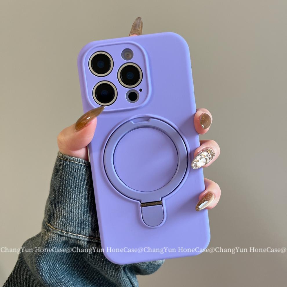 Magnetic Silicone Phone Case For Iphone 15 Pro 14 13 Shockproof_voghion.com