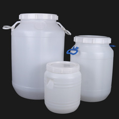 厚いプラスチックバケツ家庭用貯水バケツ25l 50リットル75リットル100リットル食品級樽バケツ米桶蓋付き