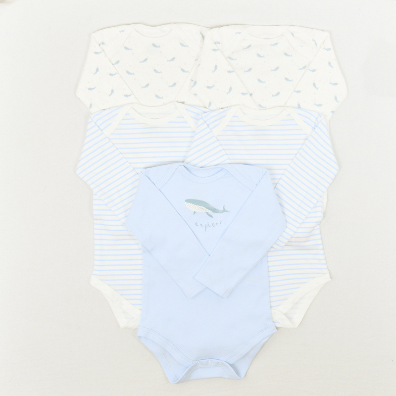 赤ちゃんの夏の服の5つのセットのワンピースの服は赤ちゃんのお尻の服を着ます。