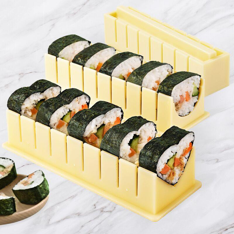 寿司家庭用型セット キッチン 3点セット 丸型 ハート型 海苔 おにぎり 多形おにぎり 寿司|undefined