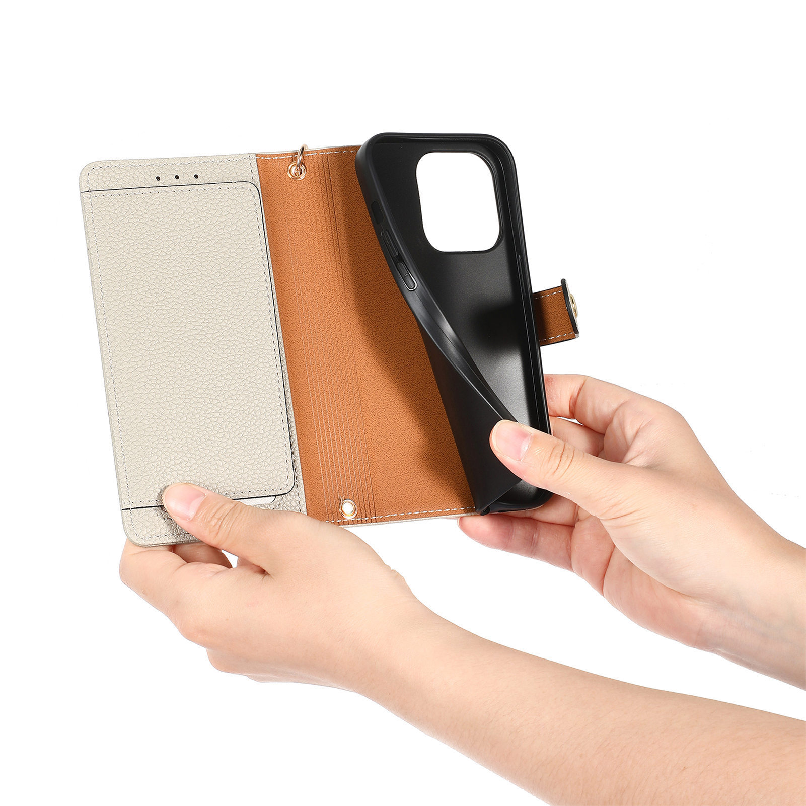 109g Weight iPhone Applicable Brands Phone Cases Classification tpu, Pu Leather Material Heart Shape, Solid Color Pattern Basic Style Heart Shape Solid Color Tpu Pu Leather Wallets 30