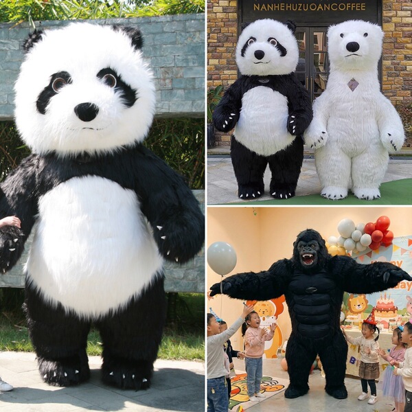 Inflatable cartoon doll