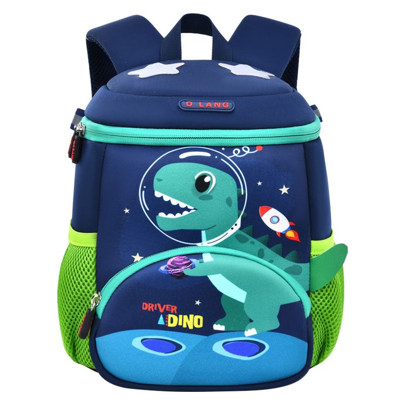 Nuevo dinosaurio transfronterizo mochila para niños ultra ligera mochila de jardín de infantes mochila de estudiantes de primaria
