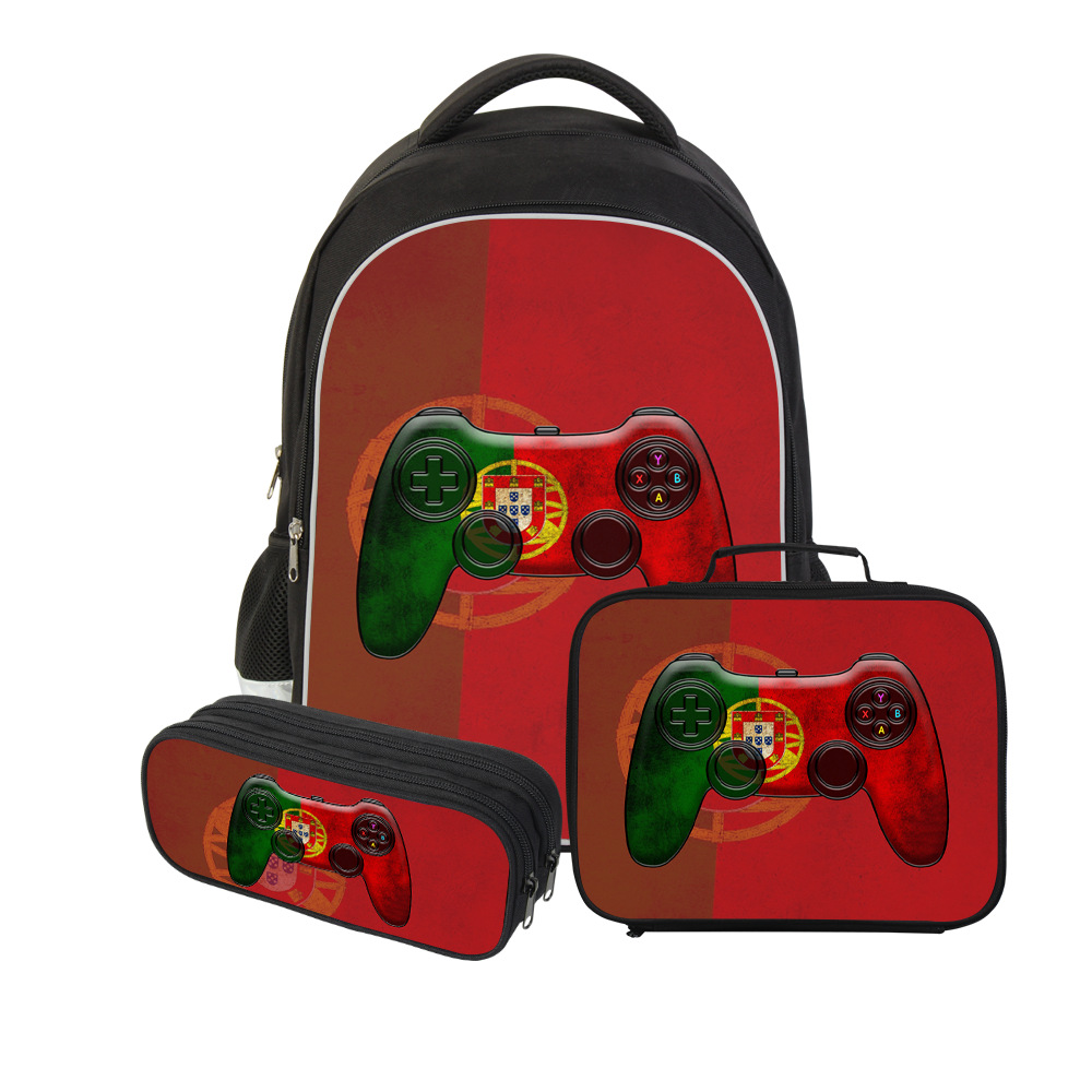 더블 배낭 3 피스 세트 포르투갈 국기