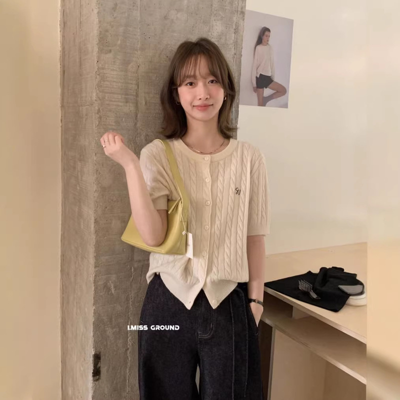 Guangzhou Ruiyi Wool Blend*35%Imis* 2026 Retro Twist Lazy Soft Slimming Knit Sweater for Women Guangzhou Ruiyi Wool Blend*35%Imis* 2026 Retro Twist Lazy Soft Slimming Knit Sweater for Women